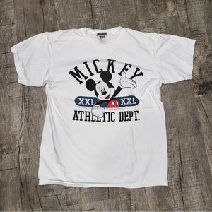Vintage 90s Mickey Mouse Disney World Athletic Department tee